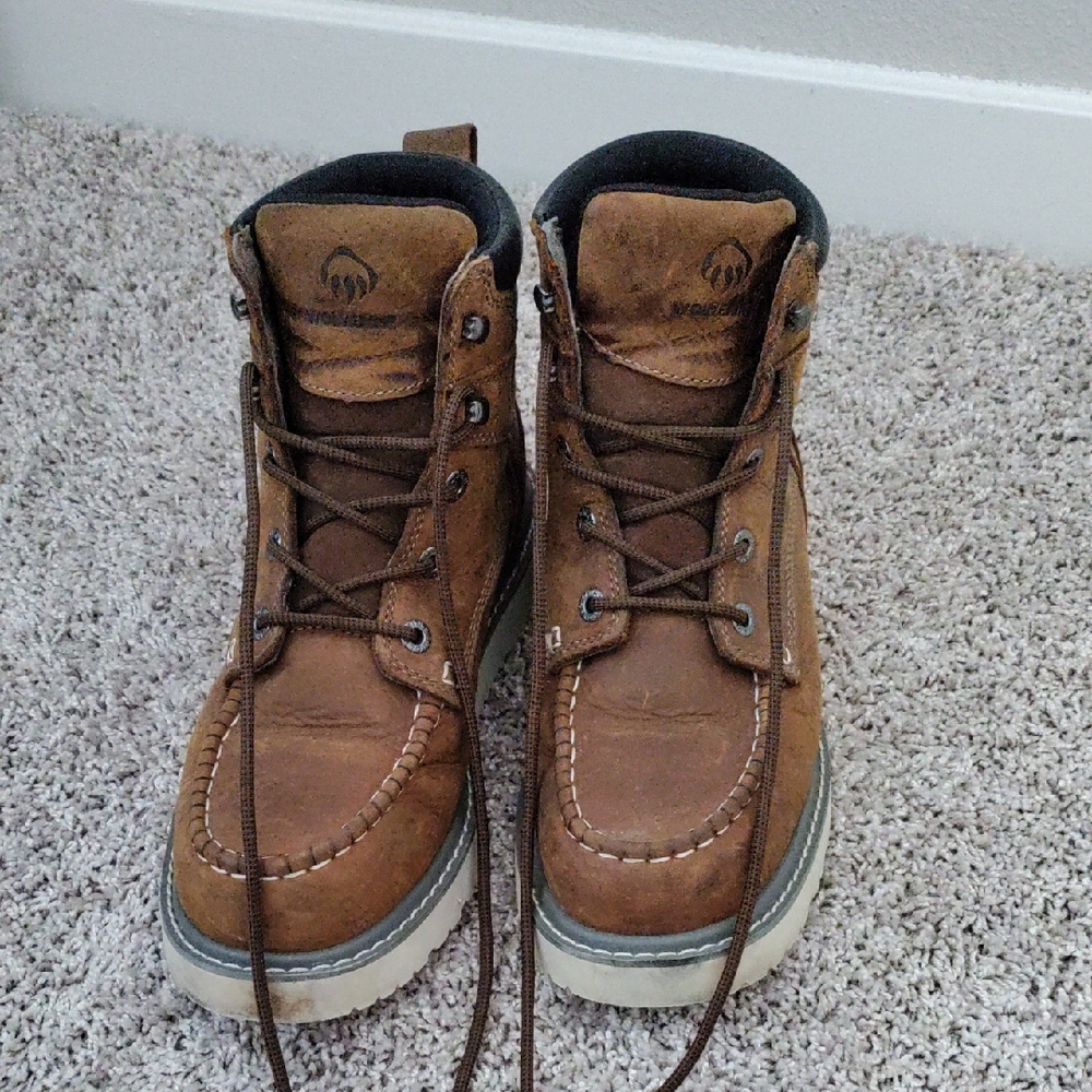 Wolverine Men's Steel Toe Tan Leather Boots